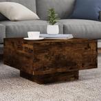vidaXL Salontafel 55x55x31 cm bewerkt hout gerookt, Huis en Inrichting, Tafels | Salontafels, 50 tot 100 cm, Verzenden, Nieuw