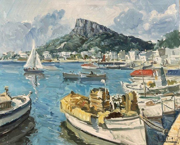 Europese school (XX) - Harbor of Forgotten Suns, Antiek en Kunst, Kunst | Schilderijen | Klassiek