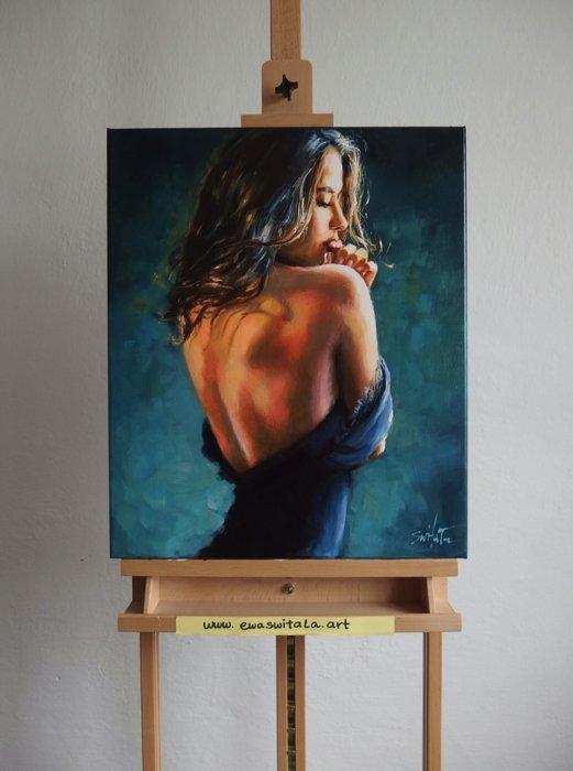 Ewa Switala - Full Moon, Antiek en Kunst, Kunst | Schilderijen | Modern