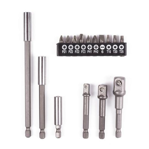 Benson Bit verlenger set - 60, 100 en 150 mm - 16 delig -..., Doe-het-zelf en Verbouw, Gereedschap | Boormachines, Nieuw, Ophalen of Verzenden