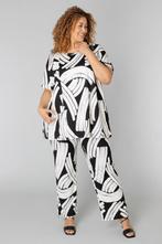 COLLETTA broek zwart wit travel prin Maat:, Verzenden, Nieuw, Overige kleuren