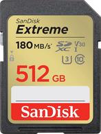 SanDisk SDXC Extreme 512GB 180/130mb/s V30 - SDA - Rescue, Computers en Software, USB Sticks, Nieuw, Verzenden