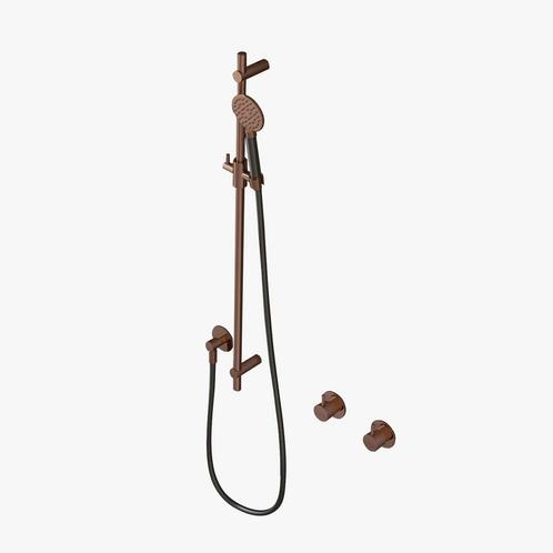 Glijstangset Hotbath Cobber Met Wandaansluitbocht En, Doe-het-zelf en Verbouw, Sanitair, Kraan, Nieuw, Chroom, Ophalen of Verzenden