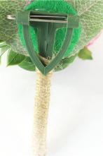 Luxe corsage, corsage van zijderoosje lichterroze groen, Ophalen of Verzenden, Nieuw