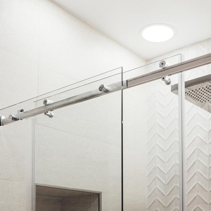 Verona schuifdeurrail voor douche nis - Chroom, Doe-het-zelf en Verbouw, Glas en Ramen, Nieuw, Ophalen of Verzenden