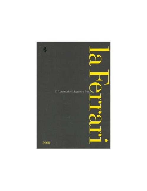 2000 FERRARI LA FERRARI BROCHURE ITALIAANS / ENGELS, Boeken, Auto's | Folders en Tijdschriften, Ferrari