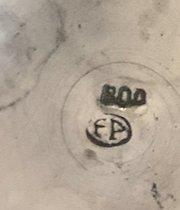Kop en schotel (4) - .800 zilver, Antiek en Kunst, Antiek | Goud en Zilver
