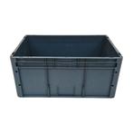 Stapelbak 600x400x280 euronorm donkergrijs, gebruikt -, Doe-het-zelf en Verbouw, Kratten en Dozen, Gebruikt, 40 tot 60 cm, 50 tot 75 cm