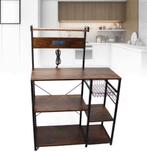 Bakkersrek met Houten Planken – Keukenrek met Stalen Frame, Verzenden, Nieuw