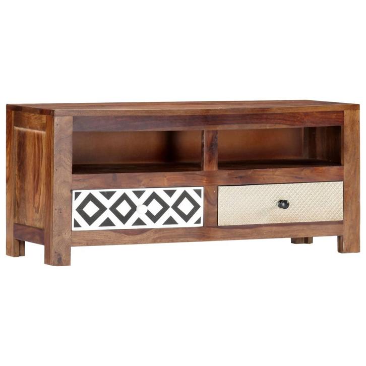vidaXL Tv-meubel 90x30x40 cm massief acaciahout, Huis en Inrichting, Kasten | Televisiemeubels, 25 tot 50 cm, Nieuw, Overige houtsoorten