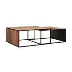 *WOONWINKEL* DTP Home Cosmo Design Salontafel Set Teakhout, Nieuw, Verzenden