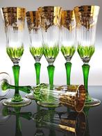 Champagne fluitje (6) - 24 kt goud - Met de hand