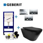 Geberit UP100 Toiletset set10 Wiesbaden Stereo Mat Zwart met, Ophalen of Verzenden, Nieuw, Overige typen