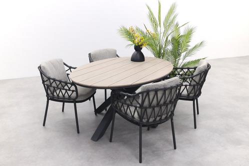 4 Seasons Calpi / GI Edison 180 x 115 cm. tafel - ovale, Tuin en Terras, Tuinsets en Loungesets, Tuinset, Nieuw, Rvs, Verzenden