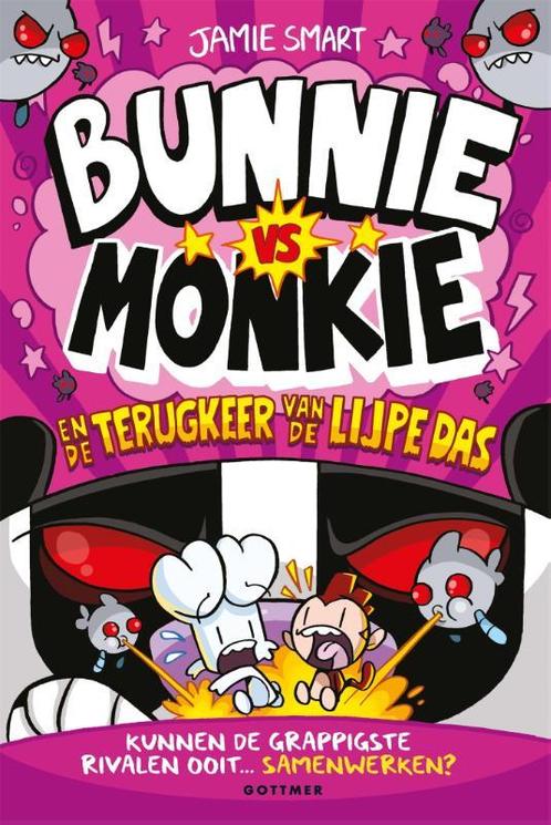 Bunnie vs Monkie en de terugkeer van de Lijpe Das / Bunnie, Boeken, Kinderboeken | Jeugd | onder 10 jaar, Gelezen, Verzenden