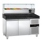 GGM Gastro | Pizza koelwerkbank PREMIUM - 1500x800mm - met 2, Verzenden, Nieuw in verpakking