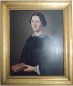 Franse school (XIX) - Ritratto Dama, Antiek en Kunst, Kunst | Schilderijen | Klassiek