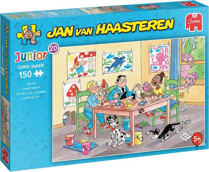 Jan van Haasteren Junior 20 - Creatief met Klei Puzzel (150, Hobby en Vrije tijd, Denksport en Puzzels, Nieuw, Verzenden