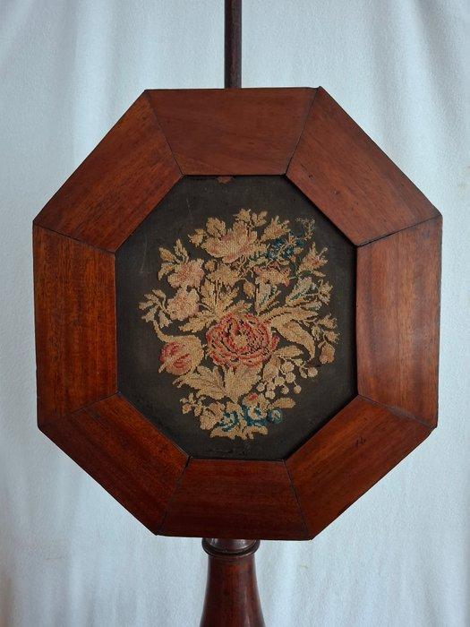 Openhaard accessoire - Mahonie, Textiel (zijde/wol, Antiek en Kunst, Curiosa en Brocante