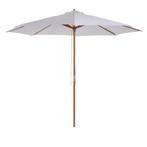 TRUUSK Parasol Hout 300 Cm Houten Parasol Tuinparasol Balkon, Tuin en Terras, Parasols, Verzenden, Nieuw