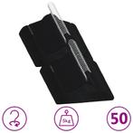 vidaXL 50-delige Kledinghangerset anti-slip fluweel zwart, Kleding | Dames, Kledinghangers, Verzenden, Nieuw