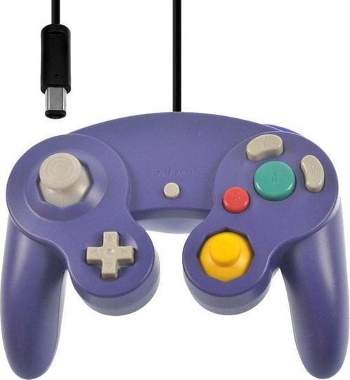 Gamecube Controller Paars (Third Party) (Nintendo Gamecube), Spelcomputers en Games, Spelcomputers | Nintendo GameCube, Zo goed als nieuw