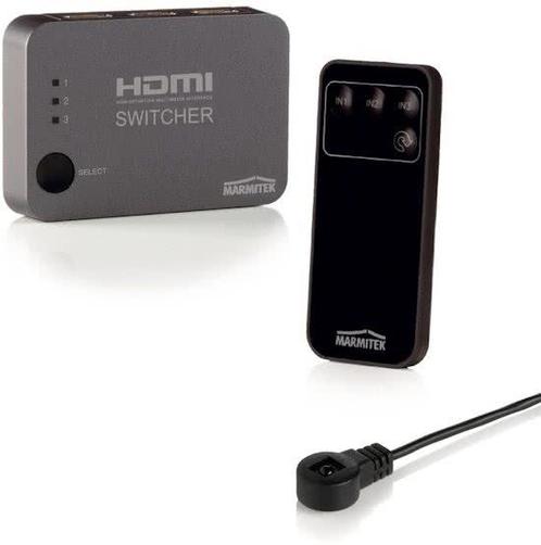 Marmitek Connect 310 UHD - HDMI switcher 3:1 Ultra HD, Audio, Tv en Foto, Televisiebeugels, Verzenden