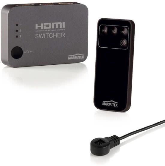 Marmitek Connect 310 UHD - HDMI switcher 3:1 Ultra HD, Audio, Tv en Foto, Televisiebeugels, Verzenden