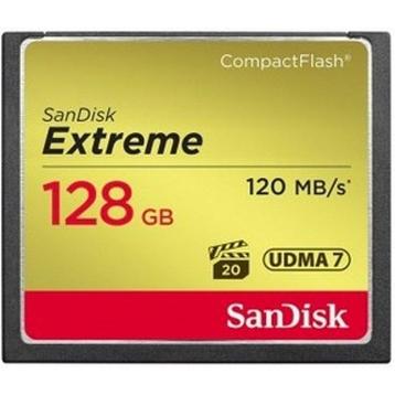 SanDisk CF Extreme, 128GB, 120MB/s beschikbaar voor biedingen