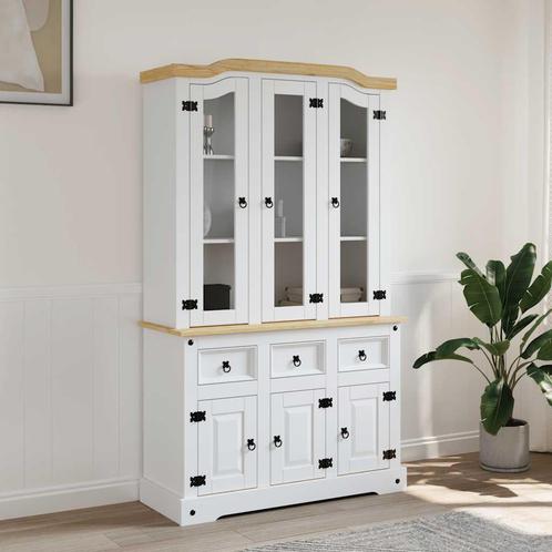 vidaXL buffetkast Corona 112x43x196 cm massief Mexicaans, Huis en Inrichting, Kasten | Buffetkasten, 25 tot 50 cm, Nieuw, Grenenhout