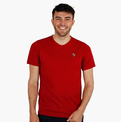 -28% Q1905  Q1905 T-shirt maasdam donker  maat M, Kleding | Heren, T-shirts, Rood, Nieuw, Verzenden