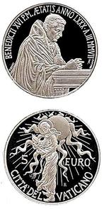 Vaticaan. 5 Euro 2007 40th World Day of Peace Proof