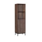 Smalle boekenkast Madison Walnoot | 55 cm, Huis en Inrichting, Kasten | Boekenkasten, Verzenden, Nieuw