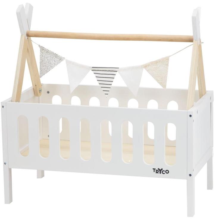 Tryco Tipi Houten Poppenbed, Kinderen en Baby's, Speelgoed | Houten speelgoed, Nieuw, Verzenden