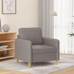 vidaXL Fauteuil 60 cm stof taupe, Eenpersoons, Verzenden, Nieuw, Minder dan 150 cm