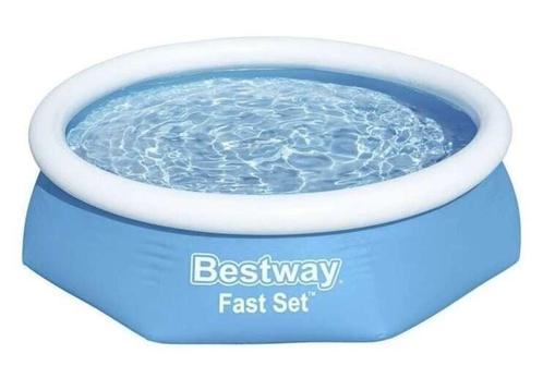 Bestway fast set - opblaas zwembad - 244 x 61 cm - rond -..., Tuin en Terras, Zwembaden, Nieuw, Ophalen of Verzenden