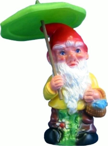 Tuinkabouter met paraplu, Tuin en Terras, Tuinbeelden, Nieuw, Verzenden