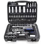 Dopsleutelset - Met ratels - 108-delig - Zwart, Verzenden, Nieuw