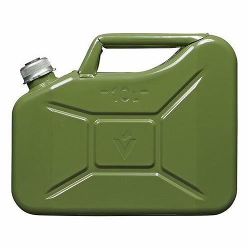 Jerrycan 10L metaal groen met magnetische schroefdop UN- ..., Auto diversen, Autogereedschap, Verzenden