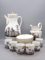 Vieux Paris - Koffieservies (16) - Porselein, Antiek en Kunst