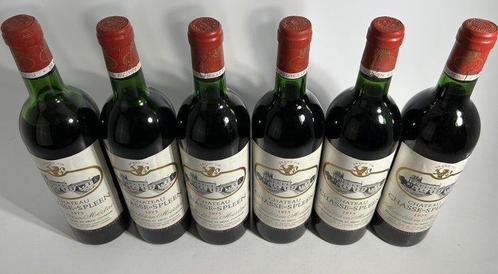 1975 Château Chasse-Spleen - Moulis-en-Médoc - 6 Flessen, Verzamelen, Wijnen