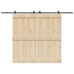 vidaXL Doos met onderdelen voor schuifdeur 305 cm staal, Doe-het-zelf en Verbouw, IJzerwaren en Bevestigingsmiddelen, Verzenden