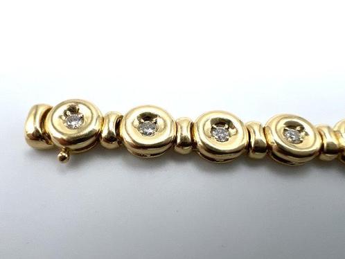 Armband - 18 karaat Geel goud - 0.66ct. tw. Diamant, Sieraden, Tassen en Uiterlijk, Armbanden