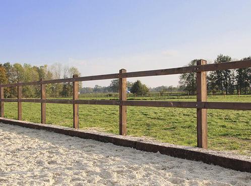 Hekwerk | houten omheining | rijbak omheining, Tuin en Terras, Tuinhekken en Hekwerk, Tuinhek, Nieuw, Met poort, Hout