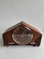 Torsie-slinger pendule - Art Deco Hout, Glas, Staal -