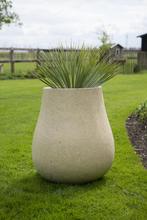 Ash L 71x80 cm Cream, Tuin en Terras, Verzenden, Nieuw, Rond, Beton