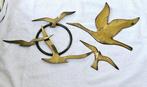 Wanddecoratie - Koperen wand vogels uit de jaren 60 vorige