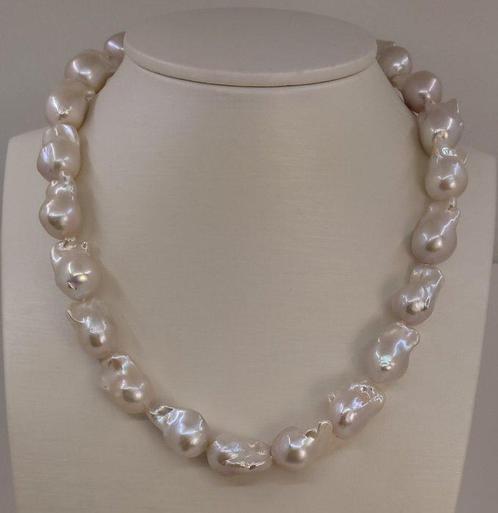 Halsketting - 14 karaat Geel goud - 13x15mm Bq Edison Parels, Sieraden, Tassen en Uiterlijk, Kettingen