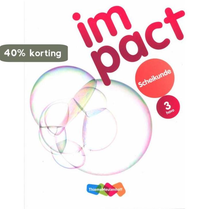 Impact Scheikunde 3 havo leer/werkboek 9789006340457, Boeken, Schoolboeken, Zo goed als nieuw, Verzenden