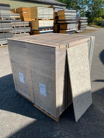 Houtwolcement naturel 15mm (heraklith) 600 x 1200mm | Pallet beschikbaar voor biedingen